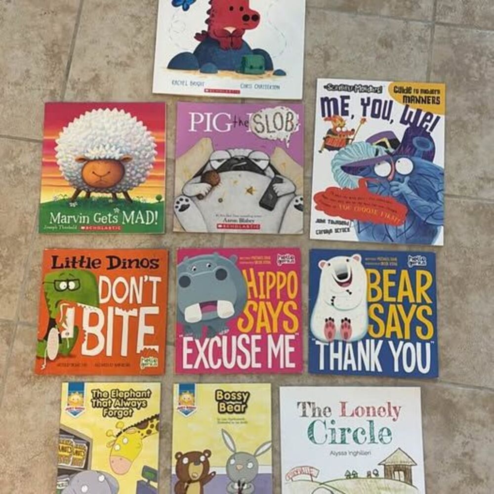 Children's Emotions Soft-Cover Book Lot - 9 Books